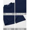 imageCOOFANDY Mens Casual Henley Shirt Short Sleeve Summer Beach Band Collar Shirt Hippie Henley TShirts with PocketNavy Blue
