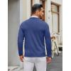 imageCOOFANDY Mens Crew Neck Pullover Sweater Slim Fit Long Sleeve Knit Sweaters Lightweight Dress Casual Crewneck SweaterRoyal Blue