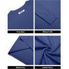 imageCOOFANDY Mens Crew Neck Pullover Sweater Slim Fit Long Sleeve Knit Sweaters Lightweight Dress Casual Crewneck SweaterRoyal Blue