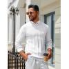 imageCOOFANDY Mens Crew Neck Sweater Long Sleeve Ribbed Knit Dress Sweaters Casual Slim Fit PulloverWhite