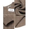 imageCOOFANDY Mens Crewneck Pullover Sweaters Business Casual Long Sleeve Slim Fit Sweater Chunky Cable Knit SweaterBrown