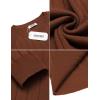 imageCOOFANDY Mens Crewneck Pullover Sweaters Business Casual Long Sleeve Slim Fit Sweater Chunky Cable Knit SweaterCaramel