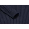 imageCOOFANDY Mens Crewneck Pullover Sweaters Business Casual Long Sleeve Slim Fit Sweater Chunky Cable Knit SweaterDark Bluenarrow Ribs