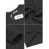imageCOOFANDY Mens Crewneck Pullover Sweaters Business Casual Long Sleeve Slim Fit Sweater Chunky Cable Knit SweaterDark Graynarrow Ribs