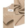 imageCOOFANDY Mens Crewneck Pullover Sweaters Business Casual Long Sleeve Slim Fit Sweater Chunky Cable Knit SweaterKhaki