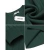 imageCOOFANDY Mens Crewneck Pullover Sweaters Business Casual Long Sleeve Slim Fit Sweater Chunky Cable Knit SweaterLake Green