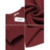 imageCOOFANDY Mens Crewneck Pullover Sweaters Business Casual Long Sleeve Slim Fit Sweater Chunky Cable Knit SweaterWine Red