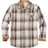 imageCOOFANDY Mens Flannel Shirts Long Sleeve Button Down Shirt Casual Shirts Work Shirts for MenBeige Brown