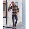 imageCOOFANDY Mens Flannel Shirts Long Sleeve Button Down Shirt Casual Shirts Work Shirts for MenHomestead Plaid