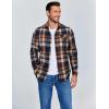 imageCOOFANDY Mens Flannel Shirts Long Sleeve Button Down Shirt Casual Shirts Work Shirts for MenHomestead Plaid