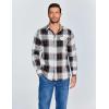 imageCOOFANDY Mens Flannel Shirts Long Sleeve Button Down Shirt Casual Shirts Work Shirts for MenHuntsman Charcoal Plaid