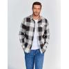 imageCOOFANDY Mens Flannel Shirts Long Sleeve Button Down Shirt Casual Shirts Work Shirts for MenHuntsman Charcoal Plaid