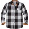 imageCOOFANDY Mens Flannel Shirts Long Sleeve Button Down Shirt Casual Shirts Work Shirts for MenHuntsman Charcoal Plaid