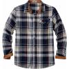 imageCOOFANDY Mens Flannel Shirts Long Sleeve Button Down Shirt Casual Shirts Work Shirts for MenMidnight Water Plaid
