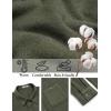 imageCOOFANDY Mens Flannel Shirts Long Sleeve Casual Cotton Plaid Button Down Shirt Jacket with PocketsArmy Green