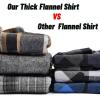 imageCOOFANDY Mens Flannel Shirts Long Sleeve Casual Cotton Plaid Button Down Shirt Jacket with PocketsBlack