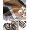 imageCOOFANDY Mens Flannel Shirts Long Sleeve Casual Cotton Plaid Button Down Shirt Jacket with PocketsBlackkhaki Plaid