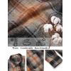 imageCOOFANDY Mens Flannel Shirts Long Sleeve Casual Cotton Plaid Button Down Shirt Jacket with PocketsBlackorange Plaid