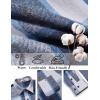 imageCOOFANDY Mens Flannel Shirts Long Sleeve Casual Cotton Plaid Button Down Shirt Jacket with PocketsNavy Blue Plaid