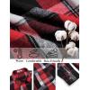 imageCOOFANDY Mens Flannel Shirts Long Sleeve Casual Cotton Plaid Button Down Shirt Jacket with PocketsRedblack Plaid