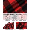 imageCOOFANDY Mens Flannel Shirts Long Sleeve Lightweight Plaid Shirt Casual Button Down Shirts JacketRed Black