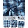 imageCOOFANDY Mens Flannel Shirts Long Sleeve Lightweight Plaid Shirt Casual Button Down Shirts with PocketBlue