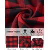 imageCOOFANDY Mens Flannel Shirts Long Sleeve Lightweight Plaid Shirt Casual Button Down Shirts with PocketRed
