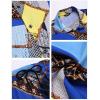 imageCOOFANDY Mens Hawaiian Matching Set Summer Beach 2 Piece Outfits Flower Button Down Shirts and Shorts Vacation OutfitsBlue Chain