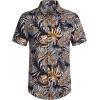 imageCOOFANDY Mens Hawaiian Matching Set Summer Beach 2 Piece Outfits Flower Button Down Shirts and Shorts Vacation OutfitsMulticolor