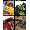 imageCOOFANDY Mens Hawaiian Matching Set Summer Beach 2 Piece Outfits Flower Button Down Shirts and Shorts Vacation OutfitsSilver Leopard Print