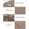 imageCOOFANDY Mens Henley Shirts Long Sleeve Button TShirt Lightweight Fashion Casual Pullover ShirtDark Khaki