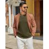 imageCOOFANDY Mens Henley Shirts Long Sleeve Casual Maverick Slub Henley TShirts Lightweight Basic Tee02army Green