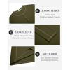 imageCOOFANDY Mens Henley Shirts Long Sleeve Casual Maverick Slub Henley TShirts Lightweight Basic Tee02army Green