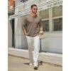imageCOOFANDY Mens Henley Shirts Long Sleeve Casual Maverick Slub Henley TShirts Lightweight Basic Tee02khaki