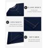 imageCOOFANDY Mens Henley Shirts Long Sleeve Casual Maverick Slub Henley TShirts Lightweight Basic Tee02navy Blue