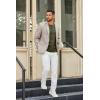 imageCOOFANDY Mens Henley Shirts Long Sleeve Casual Pullover TShirt Fashion Basic Button ShirtsArmy Green