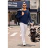 imageCOOFANDY Mens Henley Shirts Long Sleeve Casual Pullover TShirt Fashion Basic Button ShirtsNavy Blue