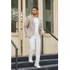 imageCOOFANDY Mens Henley Shirts Long Sleeve Casual Pullover TShirt Fashion Basic Button ShirtsWhite
