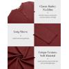 imageCOOFANDY Mens Henley Shirts Long Sleeve Casual Pullover TShirt Fashion Basic Button ShirtsWine Red