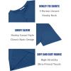 imageCOOFANDY Mens Henley Shirts Short Sleeve Casual Summer Basic T Shirt Soild Button Tee TopAdark Blue