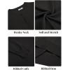 imageCOOFANDY Mens Henley Sweater Long Sleeve Quarter Button Sweaters Casual Knit Pullover SweaterBlack