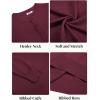 imageCOOFANDY Mens Henley Sweater Long Sleeve Quarter Button Sweaters Casual Knit Pullover SweaterWine Red