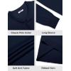 imageCOOFANDY Mens Knit Polo Sweater Long Sleeve Casual Golf Polo Lightweight Dress Button Collar Pullover SweatersNavy Blue
