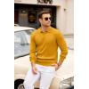 imageCOOFANDY Mens Knit Polos Long Sleeve Casual Sweater Polos V Neck Collared Sweater Golf Polo Sweaters and PulloversLight Brown