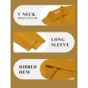 imageCOOFANDY Mens Knit Polos Long Sleeve Casual Sweater Polos V Neck Collared Sweater Golf Polo Sweaters and PulloversLight Brown