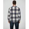 imageCOOFANDY Mens Long Sleeve Flannel Shirts Fashion Plaid Jacket Casual Button Down Shirt with PocketsBlue Yellowline