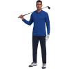 imageCOOFANDY Mens Long Sleeve Polo Shirts Quick Dry Moisture Wicking Lightweight Golf Shirts Casual Collared ShirtDark Blue