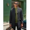 imageCOOFANDY Mens Mock Turtleneck Sweater Long Sleeve Basic Thermal Undershirt Slim Fit Lightweight Pullover SweatersArmy Green