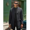 imageCOOFANDY Mens Mock Turtleneck Sweater Long Sleeve Basic Thermal Undershirt Slim Fit Lightweight Pullover SweatersBlack