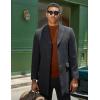 imageCOOFANDY Mens Mock Turtleneck Sweater Long Sleeve Basic Thermal Undershirt Slim Fit Lightweight Pullover SweatersBrown
